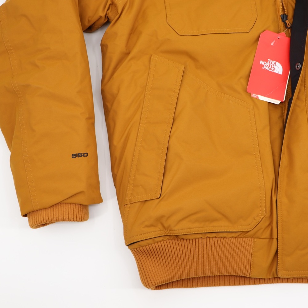 The North Face Men’s Gotham XL Hooded Down Jacket Timber Tan Black - Picture 8 of 13